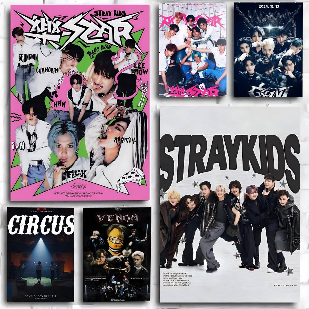 Korean Boy Lifestyle - โปสเตอร์ศิลปะวงบอยกรุ๊ปเกาหลีอัลบั้มเพลงมินิชุดที่ 2 ชื่อ CIRCUS Life ลายอนิเมะ