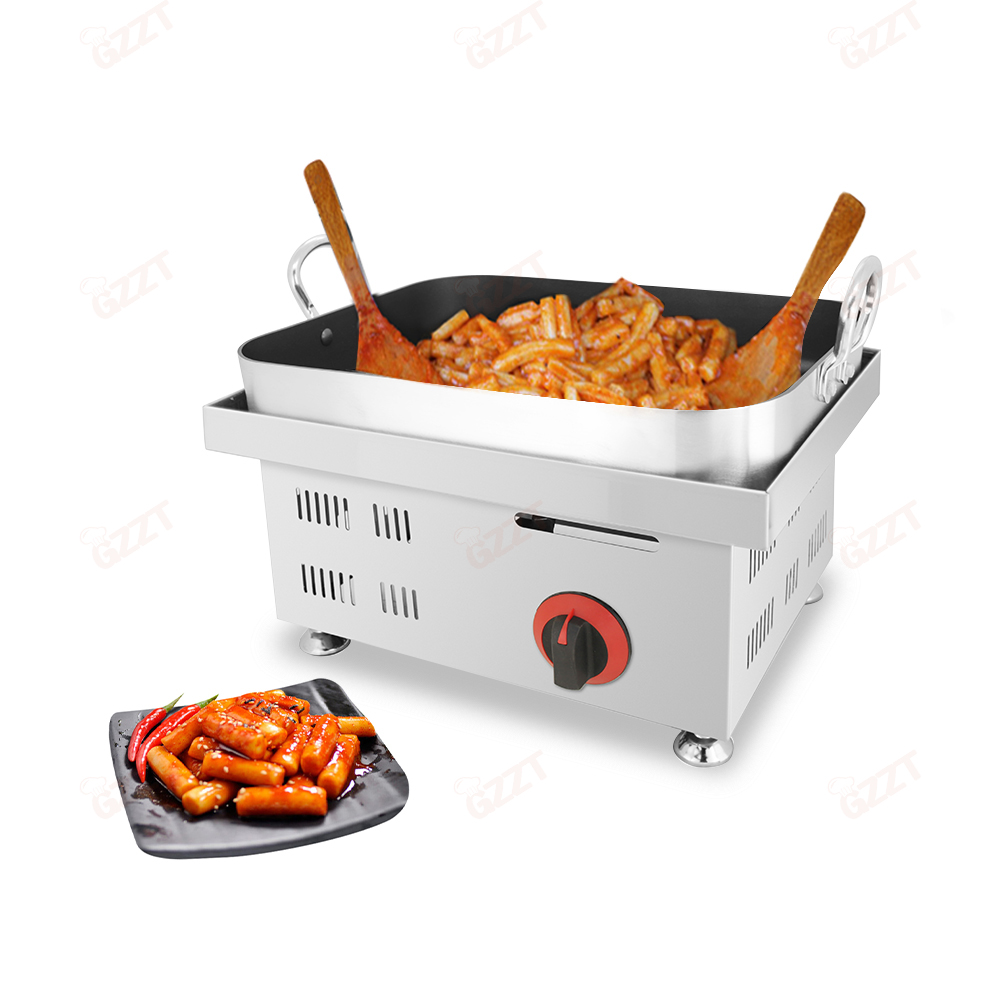 Tteokbokki Rice Cake - เครื่องทำท็อปป็อกกีเกาหลีเชิงพาณิชย์ เครื่องทำขนมท็อคบกกีแบบไม่ติดกระทะ เครื่องทำดุ๊กบกกี เครื่องทำขนมข้าวเผ็ด
